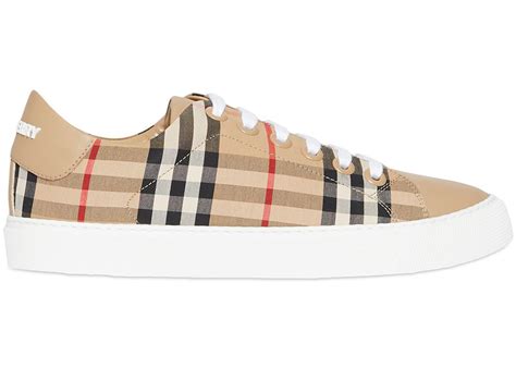 burberry bio-based sole leather sneakers